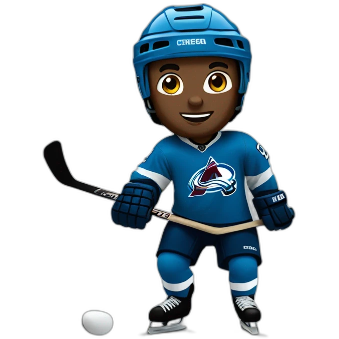 Avalanche hockey player emoji