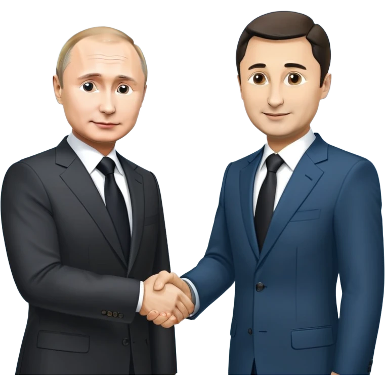 Путин жмет руку зеленскому emoji