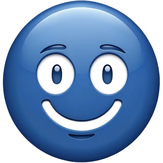 dark blue like button emoji