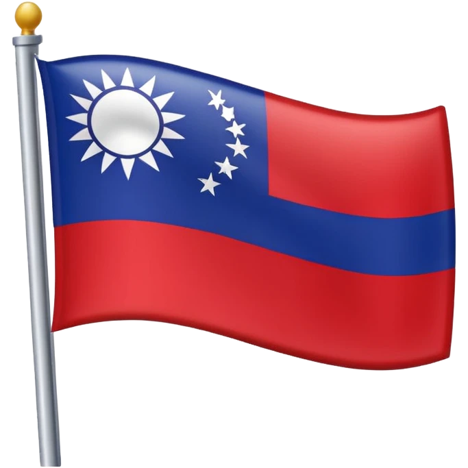 Flag of Taiwan but in USA style emoji