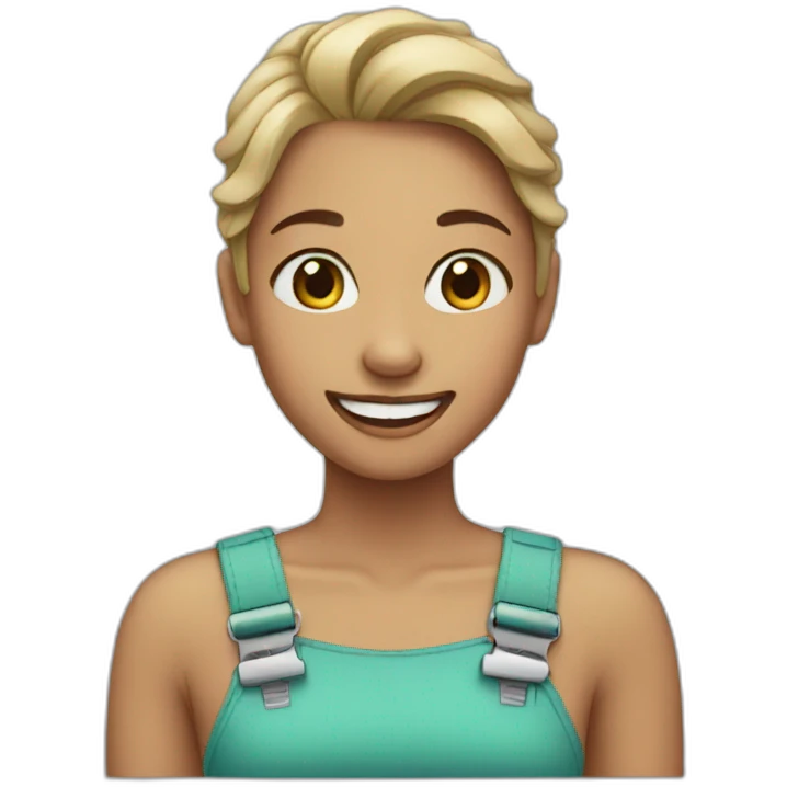 Girl with braces emoji