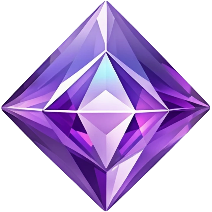 glitter purple crystal diamond emoji