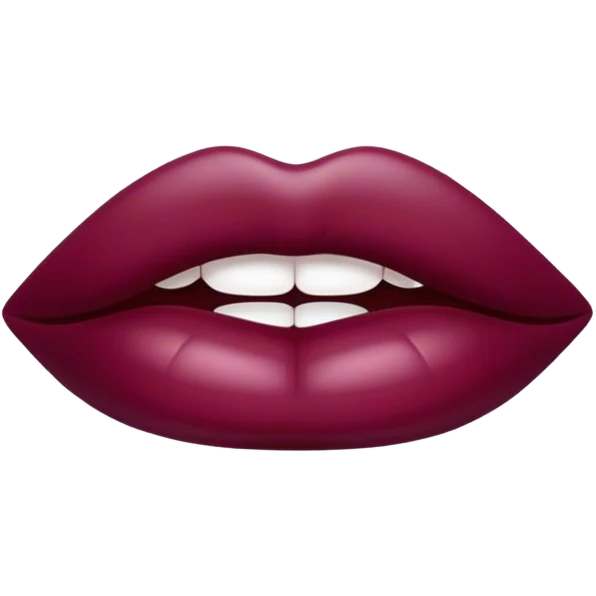 Lips burgundy  emoji