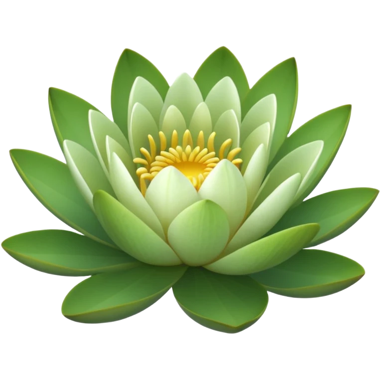 Small text size water lily bud emoji