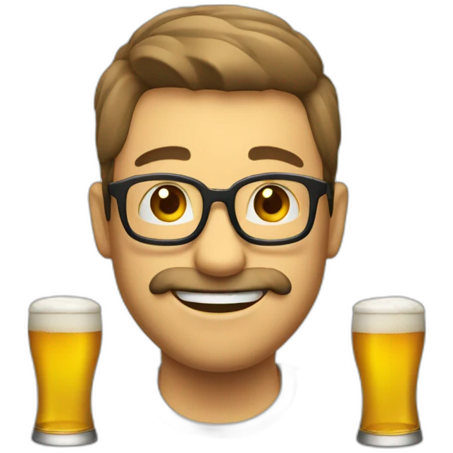 Chat qui boit de la biere emoji