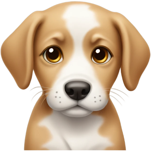 A cute puppy emoji