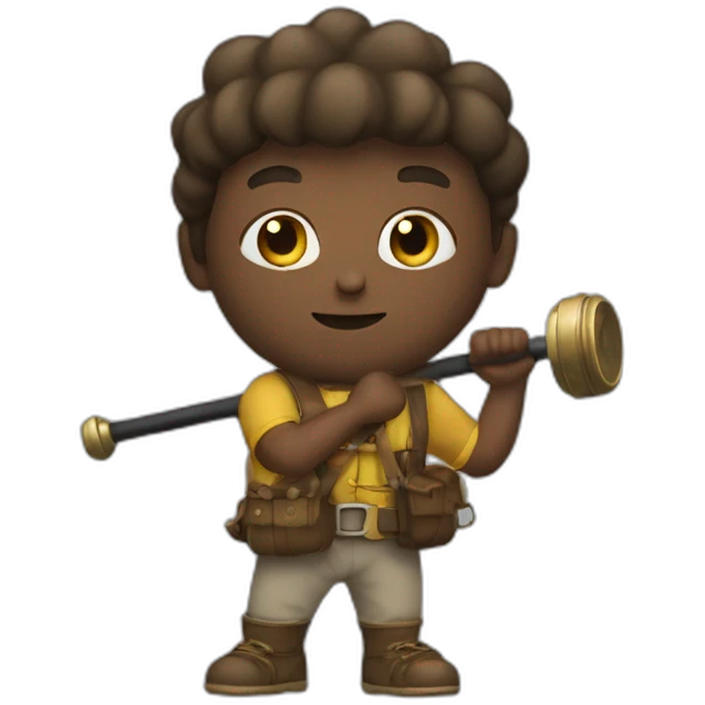 men with a macebell emoji