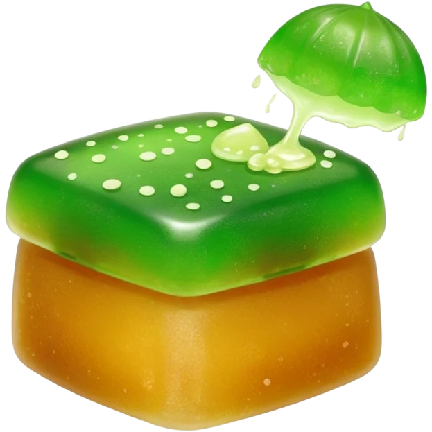 green warabi mochi emoji