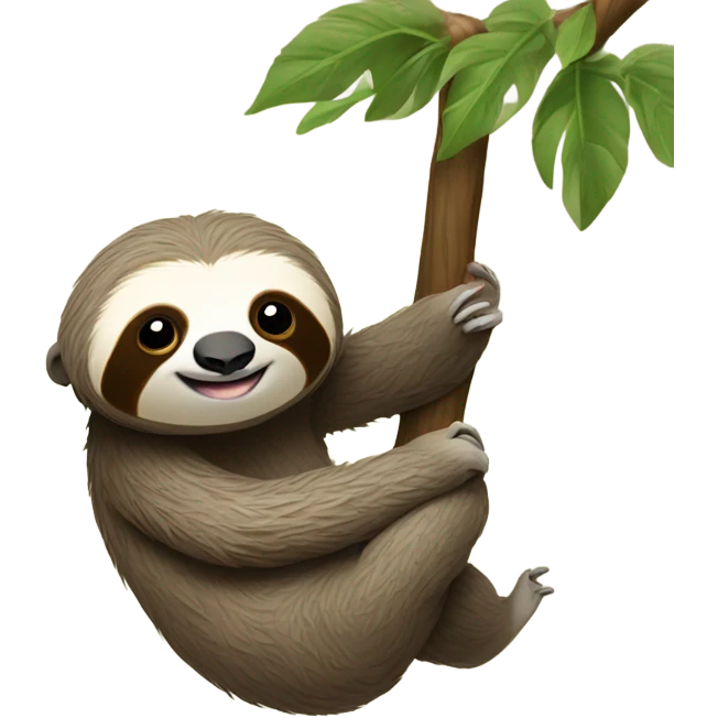 Sloth with a heart emoji