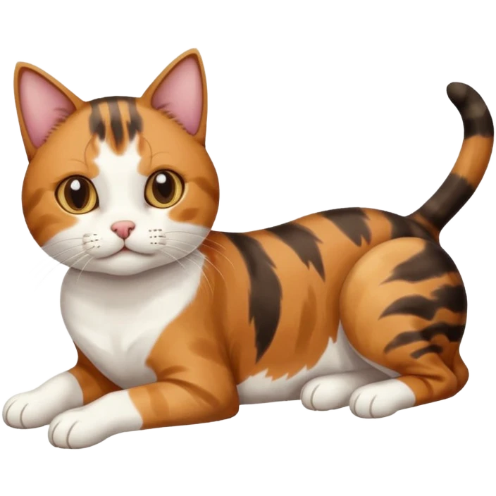 Cat on a dog emoji
