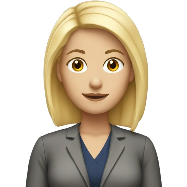 teacher female blonde hair emoji