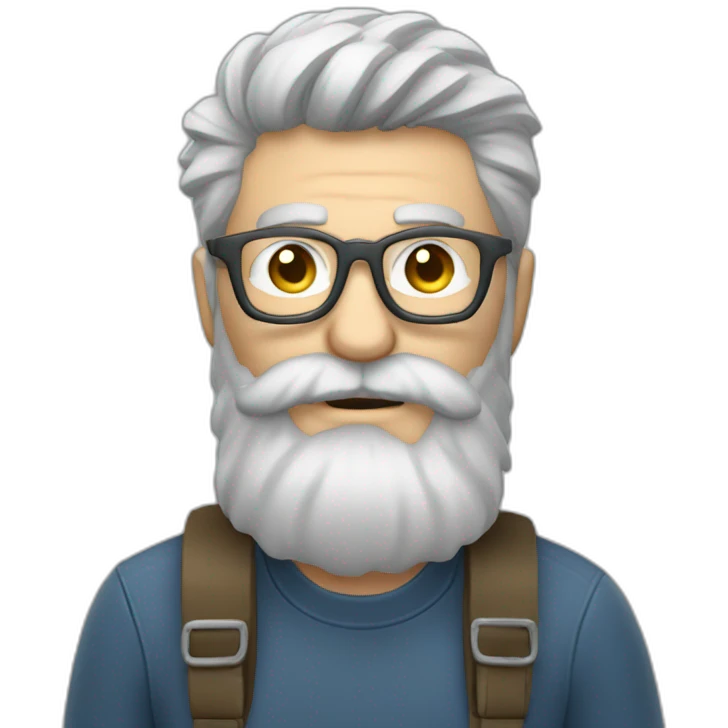 photographer action taking photos camera old grey hair beard nature emoji