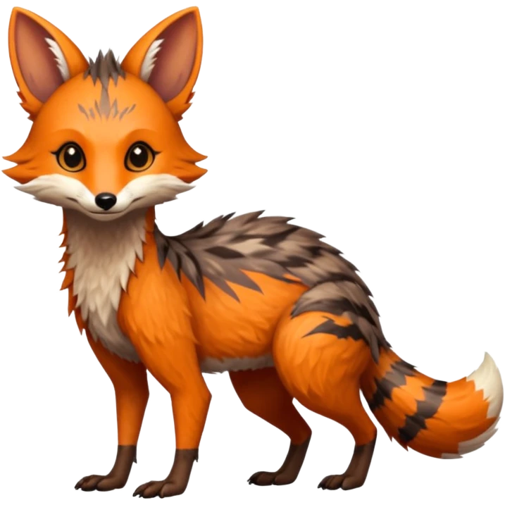 Fox-Numbat-Sergal-Lykoi-hybrid-fusion-animal-creature emoji