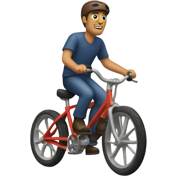 Steve elsbecker riding a bike emoji