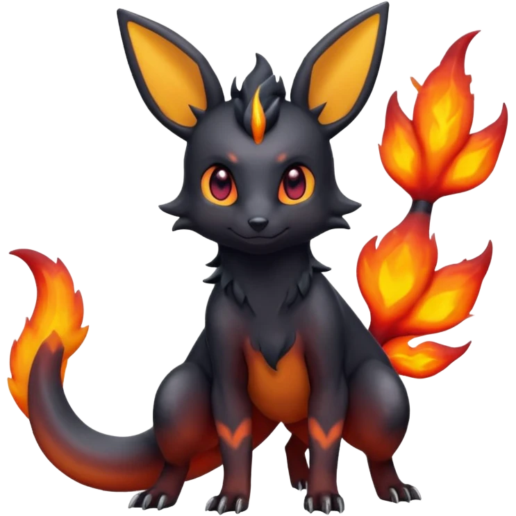magma-gradients-colored Salandit-Umbreon-Flareon-Hybrid (Full body) emoji