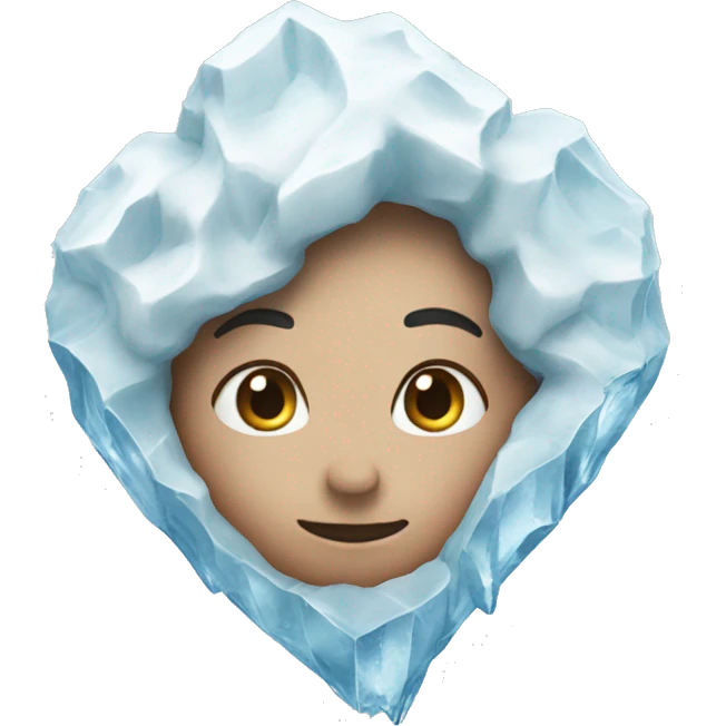 Icy heart emoji