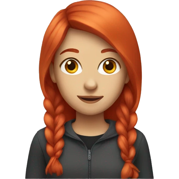 Girl with red hair  emoji