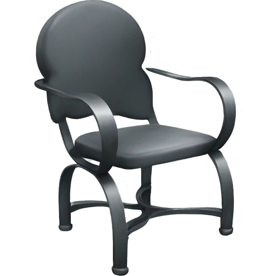 metal swirly chair emoji