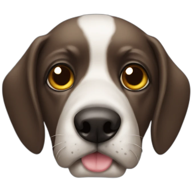 bodegueiro dog misses an eye emoji
