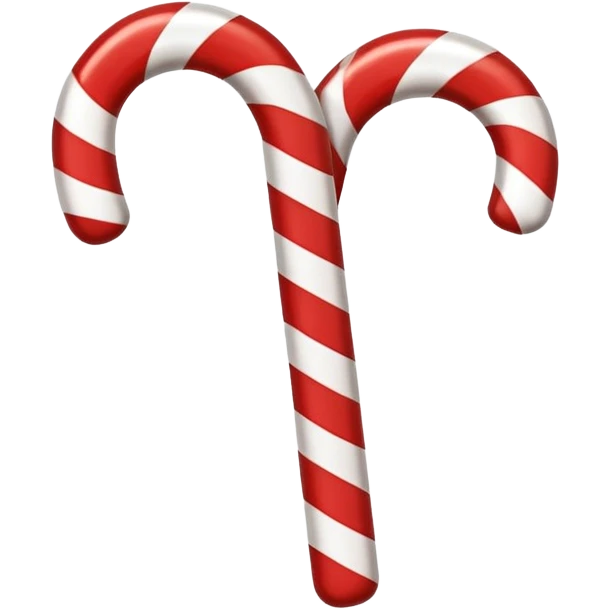 check mark with a candy cane pattern emoji