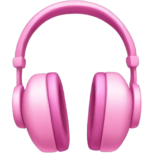 Pink headphones emoji