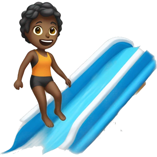 person on a waterslide emoji
