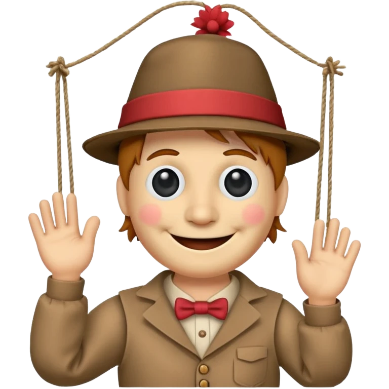 A puppet that you pull with string. emoji