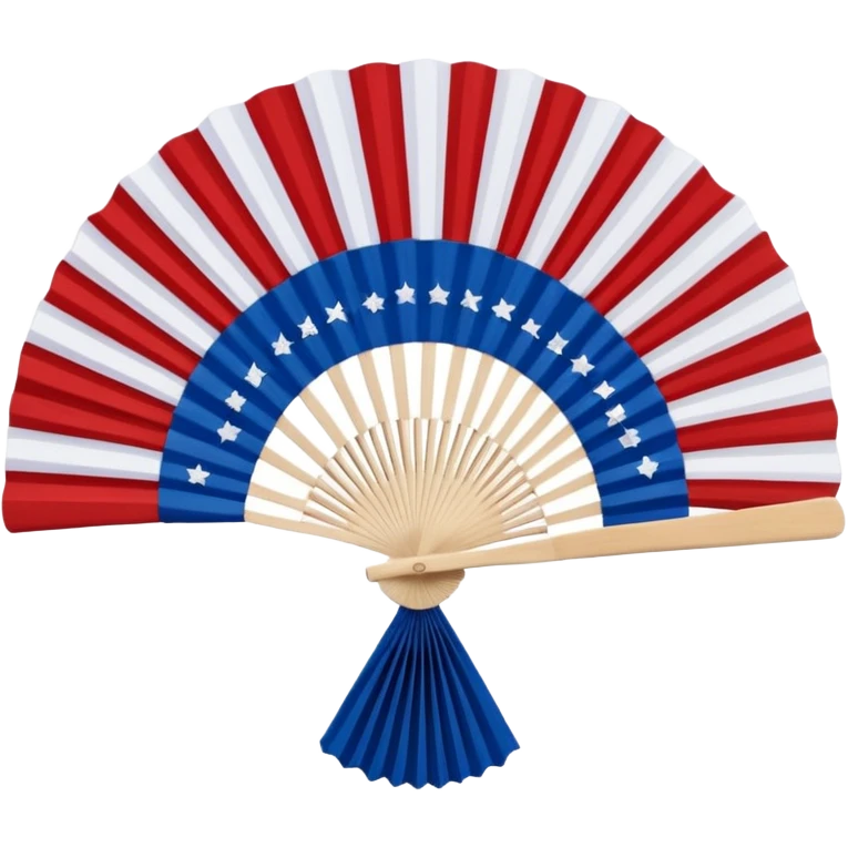 American flag paper folded fan emoji