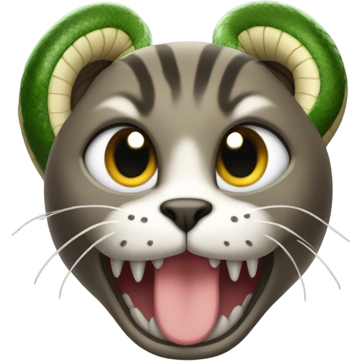 cat in a snake costume emoji