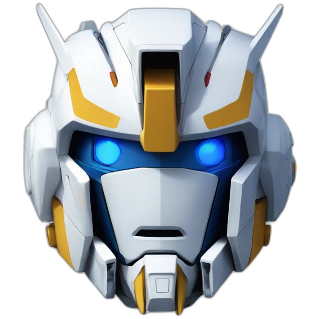 Gundam robot head emoji