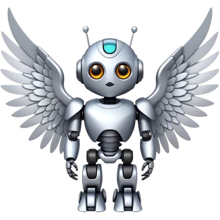 robot with wings emoji