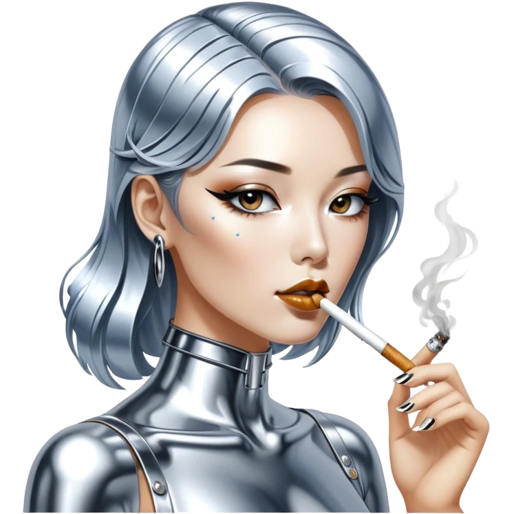 sorayama smoking chrome emoji