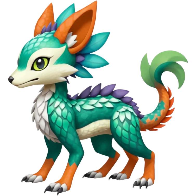Meloetta-Vernid-Trico-Fionbri-Sergal-Pokémon-Fakémon-fusion-hybrid-creature emoji