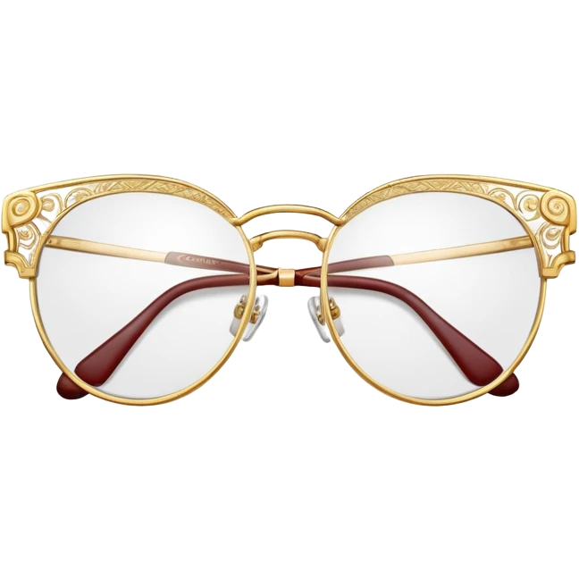 Cartier glasses, luxury eyewear emoji