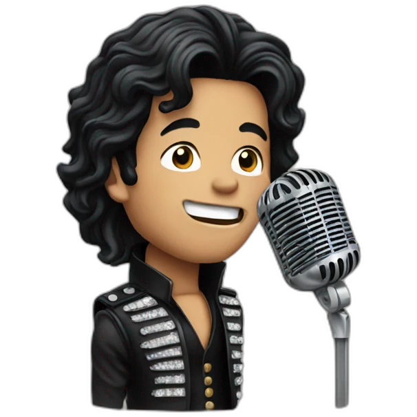 Michael jackson singing emoji