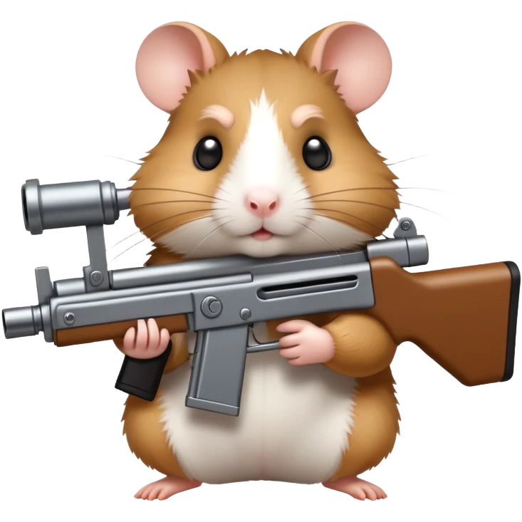 Хомяк с пулеметом  emoji