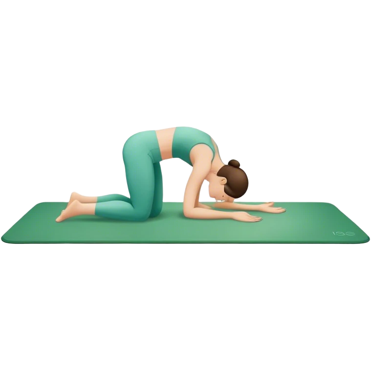 Gym mat for yoga emoji