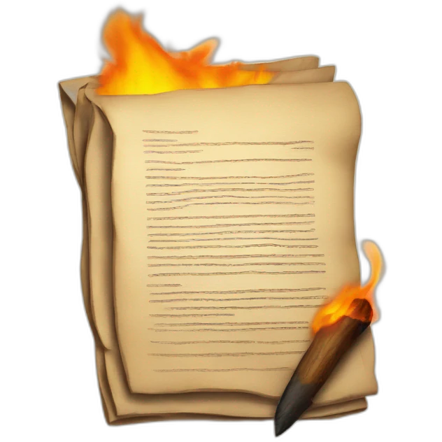 burned contract emoji