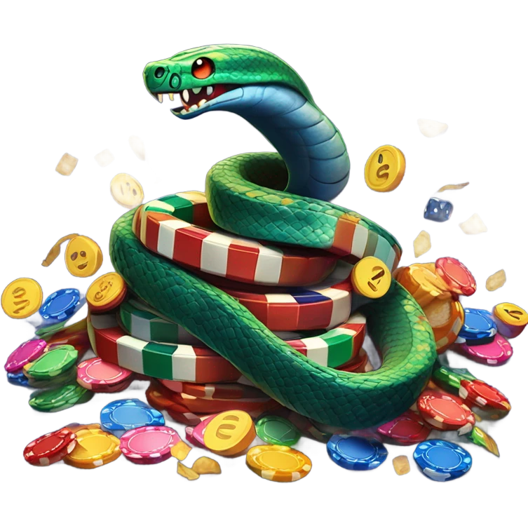 Snake gambling emoji