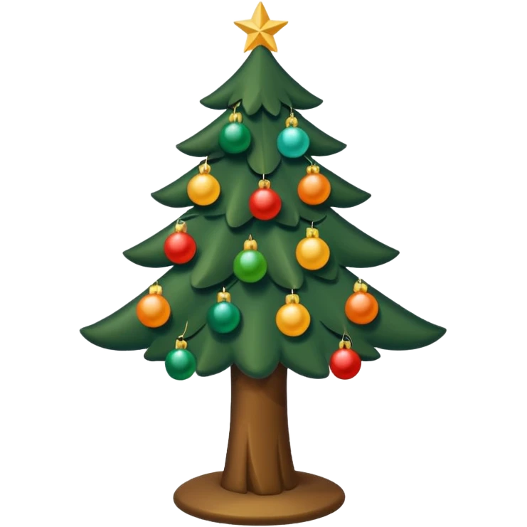 Albero di Natale con luci calde senza palline  emoji