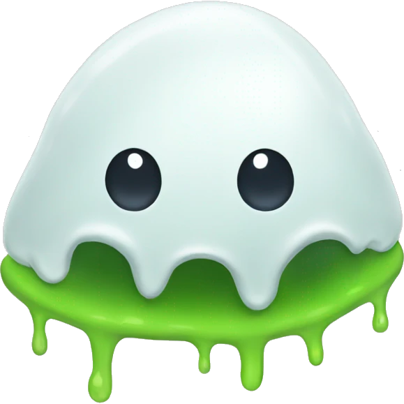 white slime emoji