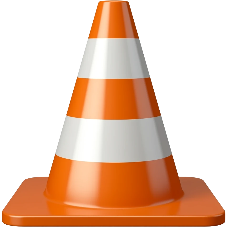 pachołek drogowy emoji