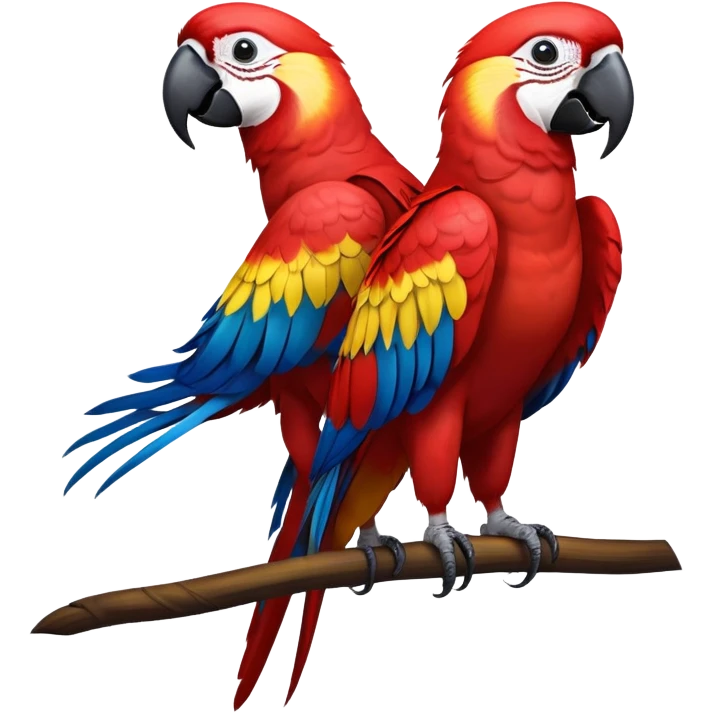 cinematic-macaw-realistic-full-body-standing-emoji,-vibrant-feathers-glowing-with-rich-reds,-blues,-and-yellows,-head-tilted-dramatically,-curved-black-beak-gleaming,-piercing-dark-eyes-exuding-confidence,-simplified-yet-realistic-focused-features,-highly-detailed,-glowing-with-an-almost-sarcastic-glow

 emoji
