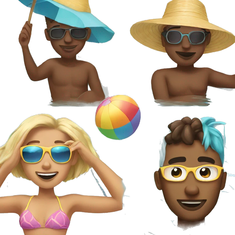 summer pool day vibes emoji