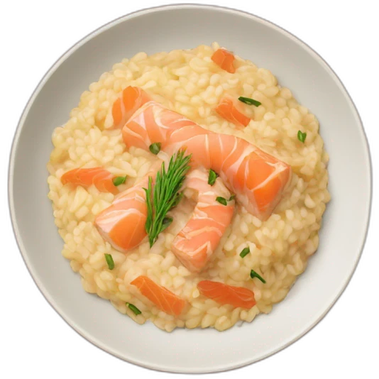 risotto au saumon emoji
