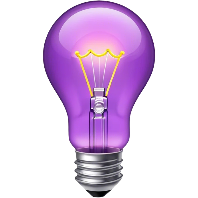 light violet 💡 emoji