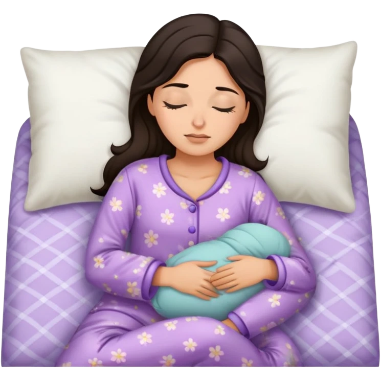spanish female sleeping in pajama emoji
