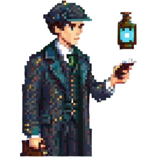 sherlock holmes solving a mystery emoji