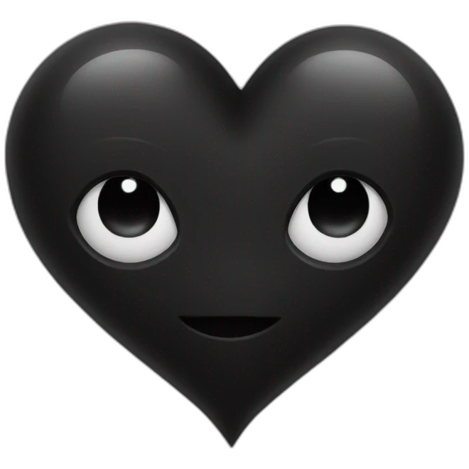 Black heart emoji