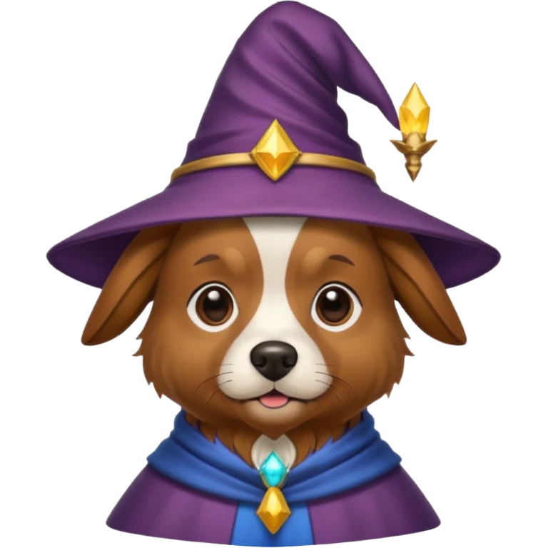 Dog wizard emoji